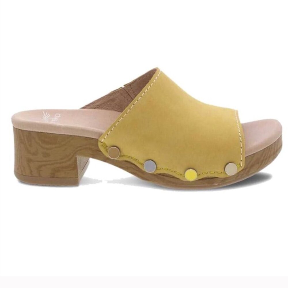 Dansko Giana Milled Nubuck in Yellow, Size 41